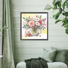 Load image into Gallery viewer, Diamond Painting - Partial Special Shaped - Vase bouquet (30*30CM)
