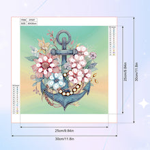 Load image into Gallery viewer, Diamond Painting - Partial Special Shaped - Anchor bouquet (30*30CM)
