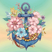 Load image into Gallery viewer, Diamond Painting - Partial Special Shaped - Anchor bouquet (30*30CM)
