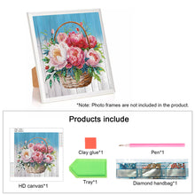 Load image into Gallery viewer, Diamond Painting - Partial Special Shaped - Flower basket bouquet (30*30CM)
