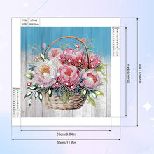 Load image into Gallery viewer, Diamond Painting - Partial Special Shaped - Flower basket bouquet (30*30CM)
