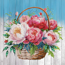 Load image into Gallery viewer, Diamond Painting - Partial Special Shaped - Flower basket bouquet (30*30CM)
