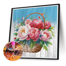 Load image into Gallery viewer, Diamond Painting - Partial Special Shaped - Flower basket bouquet (30*30CM)
