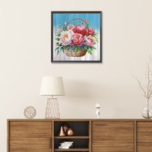 Load image into Gallery viewer, Diamond Painting - Partial Special Shaped - Flower basket bouquet (30*30CM)

