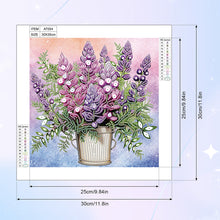 Load image into Gallery viewer, Diamond Painting - Partial Special Shaped - Lavender bouquet (30*30CM)
