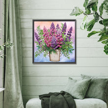 Load image into Gallery viewer, Diamond Painting - Partial Special Shaped - Lavender bouquet (30*30CM)
