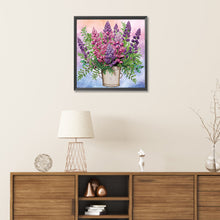 Load image into Gallery viewer, Diamond Painting - Partial Special Shaped - Lavender bouquet (30*30CM)
