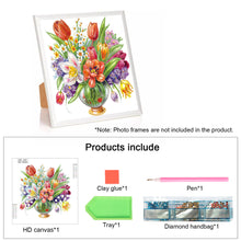 Load image into Gallery viewer, Diamond Painting - Partial Special Shaped - Vase bouquet (30*30CM)
