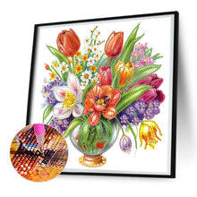 Load image into Gallery viewer, Diamond Painting - Partial Special Shaped - Vase bouquet (30*30CM)
