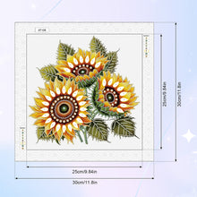 Load image into Gallery viewer, Diamond Painting - Partial Special Shaped - Sunflower bouquet (30*30CM)
