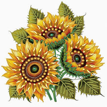 Load image into Gallery viewer, Diamond Painting - Partial Special Shaped - Sunflower bouquet (30*30CM)
