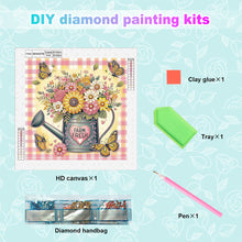 Load image into Gallery viewer, Diamond Painting - Partial Special Shaped - Watering can bouquet (30*30CM)
