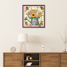 Load image into Gallery viewer, Diamond Painting - Partial Special Shaped - Watering can bouquet (30*30CM)
