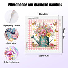 Load image into Gallery viewer, Diamond Painting - Partial Special Shaped - Watering can bouquet (30*30CM)
