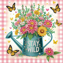 Load image into Gallery viewer, Diamond Painting - Partial Special Shaped - Watering can bouquet (30*30CM)
