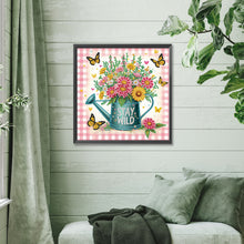 Load image into Gallery viewer, Diamond Painting - Partial Special Shaped - Watering can bouquet (30*30CM)
