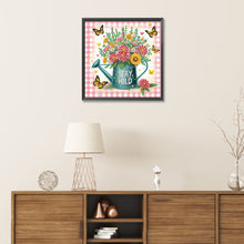 Load image into Gallery viewer, Diamond Painting - Partial Special Shaped - Watering can bouquet (30*30CM)
