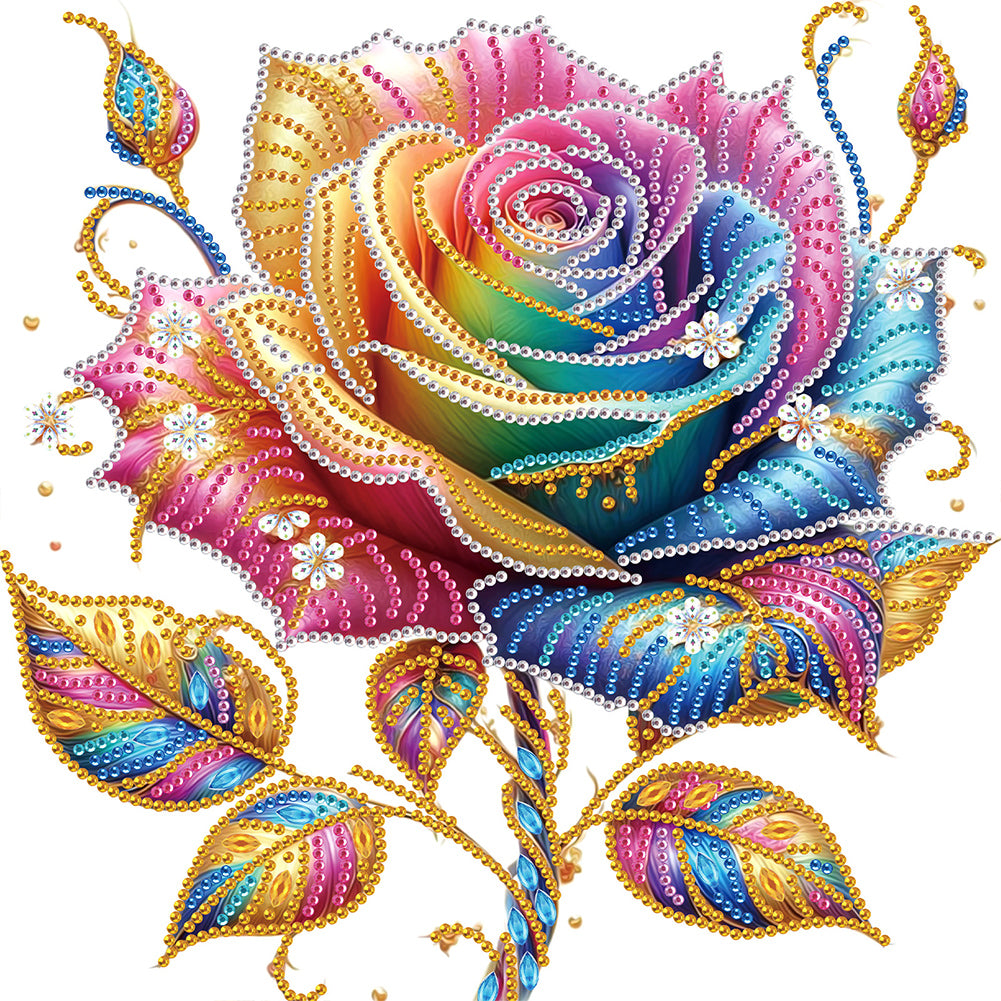 Diamond Painting - Partial Special Shaped - Rose (30*30CM)