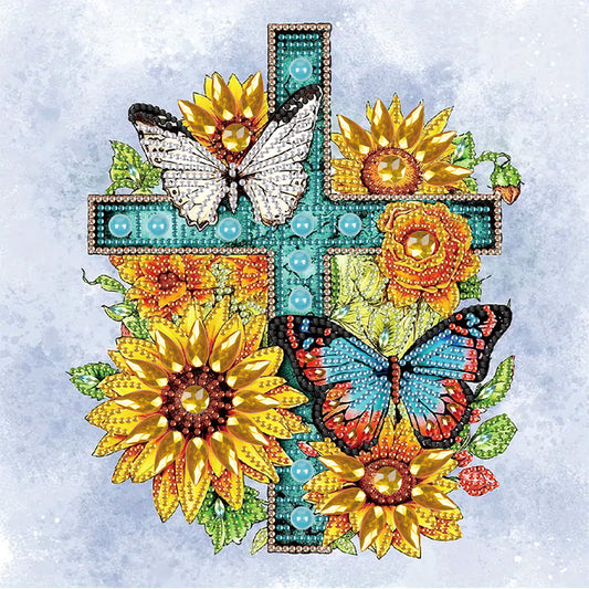 Diamond Painting - Partial Special Shaped - Cross (30*30CM)