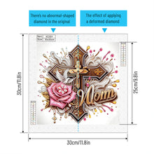 Load image into Gallery viewer, Diamond Painting - Partial Special Shaped - Cross (30*30CM)
