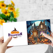 Load image into Gallery viewer, 6Pcs Special Shape Halloween House Diamond Painting Greeting Card Kit for Friend
