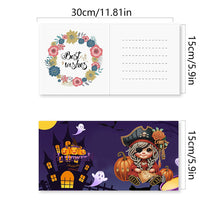 Load image into Gallery viewer, 6Pcs Special Shape Halloween Pirate Diamond Painting Greeting Card Kit for Kids
