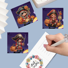 Load image into Gallery viewer, 6Pcs Special Shape Halloween Pirate Diamond Painting Greeting Card Kit for Kids
