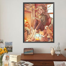 Load image into Gallery viewer, Diamond Painting - Full Round - Literary Girl (40*50CM)
