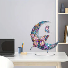 Load image into Gallery viewer, Acrylic Special Shape Butterfly Desktop Diamond Art Kits for Home Office Decor
