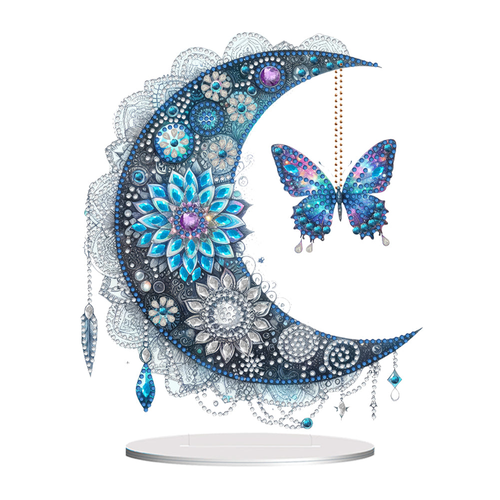 Acrylic Special Shape Butterfly Desktop Diamond Art Kits for Home Office Decor