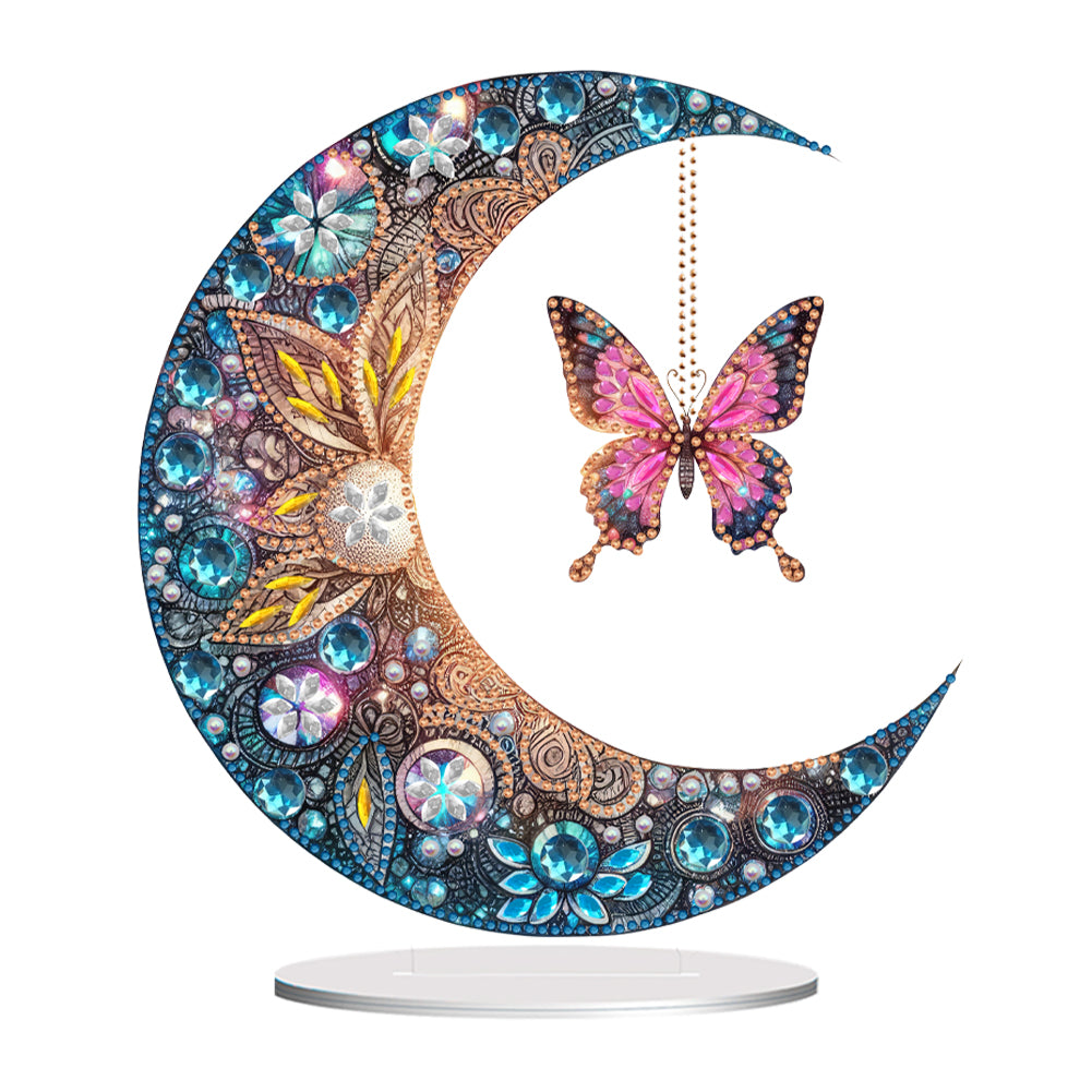 Acrylic Special Shape Butterfly Desktop Diamond Art Kits for Home Office Decor