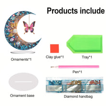 Load image into Gallery viewer, Acrylic Special Shape Butterfly Desktop Diamond Art Kits for Home Office Decor
