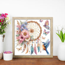 Load image into Gallery viewer, Diamond Painting - Partial Special Shaped - Dream Catcher and Butterfly (30*30CM)
