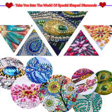 Load image into Gallery viewer, Diamond Painting - Partial Special Shaped - Peacock and Flowers (30*30CM)
