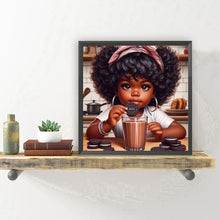 Load image into Gallery viewer, Diamond Painting - Full Round - Black girl (30*30CM)
