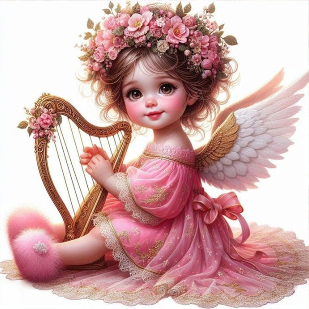 Diamond Painting - Full Round - Angel girl (30*30CM)
