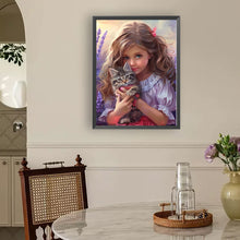 Load image into Gallery viewer, Diamond Painting - Full Round - Lavender girl (30*40CM)
