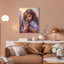 Load image into Gallery viewer, Diamond Painting - Full Round - Lavender girl (30*40CM)
