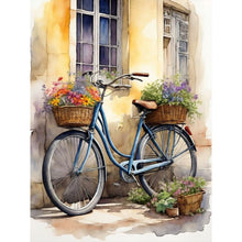 Load image into Gallery viewer, Diamond Painting - Full Round - Vintage bicycle bouquet (30*40CM)
