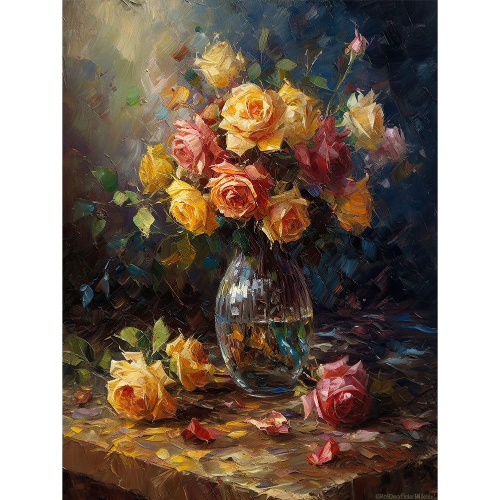 Diamond Painting - Full Round - Vintage bouquet (30*40CM)