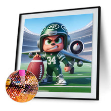 Load image into Gallery viewer, Diamond Painting - Full Round - Jets football player (30*30CM)
