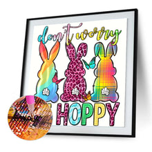 Load image into Gallery viewer, Diamond Painting - Full Round - Happy rabbit (30*30CM)
