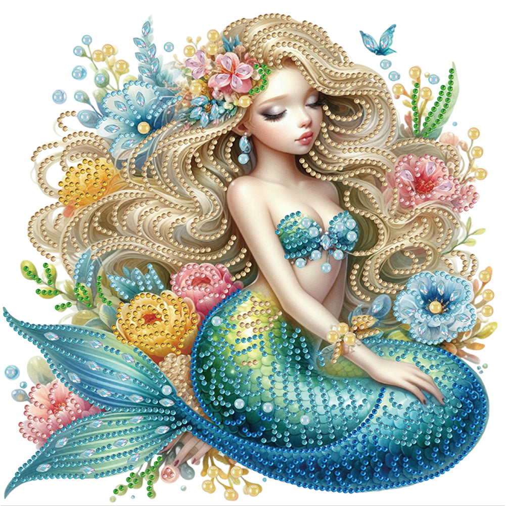 Diamond Painting - Partial Special Shaped - Mermaid (30*30CM)