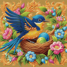 Load image into Gallery viewer, Diamond Painting - Partial Special Shaped - Bird and Flowers (30*30CM)
