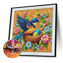 Load image into Gallery viewer, Diamond Painting - Partial Special Shaped - Bird and Flowers (30*30CM)
