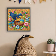 Load image into Gallery viewer, Diamond Painting - Partial Special Shaped - Bird and Flowers (30*30CM)
