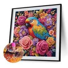 Load image into Gallery viewer, Diamond Painting - Partial Special Shaped - Parrot and Flowers (30*30CM)
