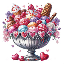 Load image into Gallery viewer, Diamond Painting - Partial Special Shaped - Macaron and Ice Cream (30*30CM)
