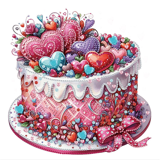 Diamond Painting - Partial Special Shaped - Cake (30*30CM)