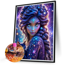 Load image into Gallery viewer, AB Diamond Painting - Full Round - Star lady and cat (40*50CM)
